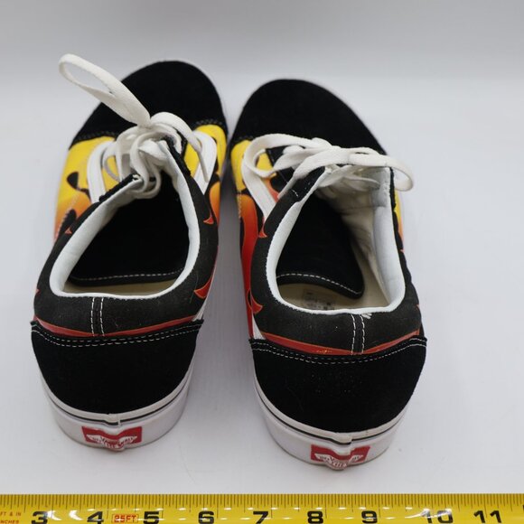 Used Vans Old Skool Flame Fire Low Top Shoes Men's 13 - Excellent Shape - Picture 3 of 9